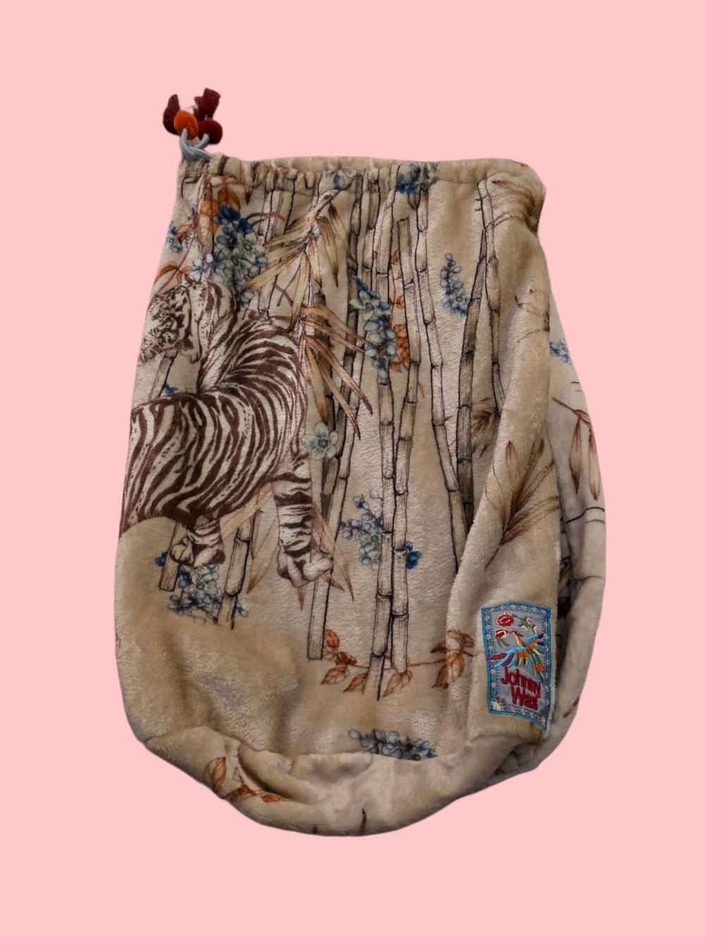 Johnny Was Blanket Drawstring Pouch Bag